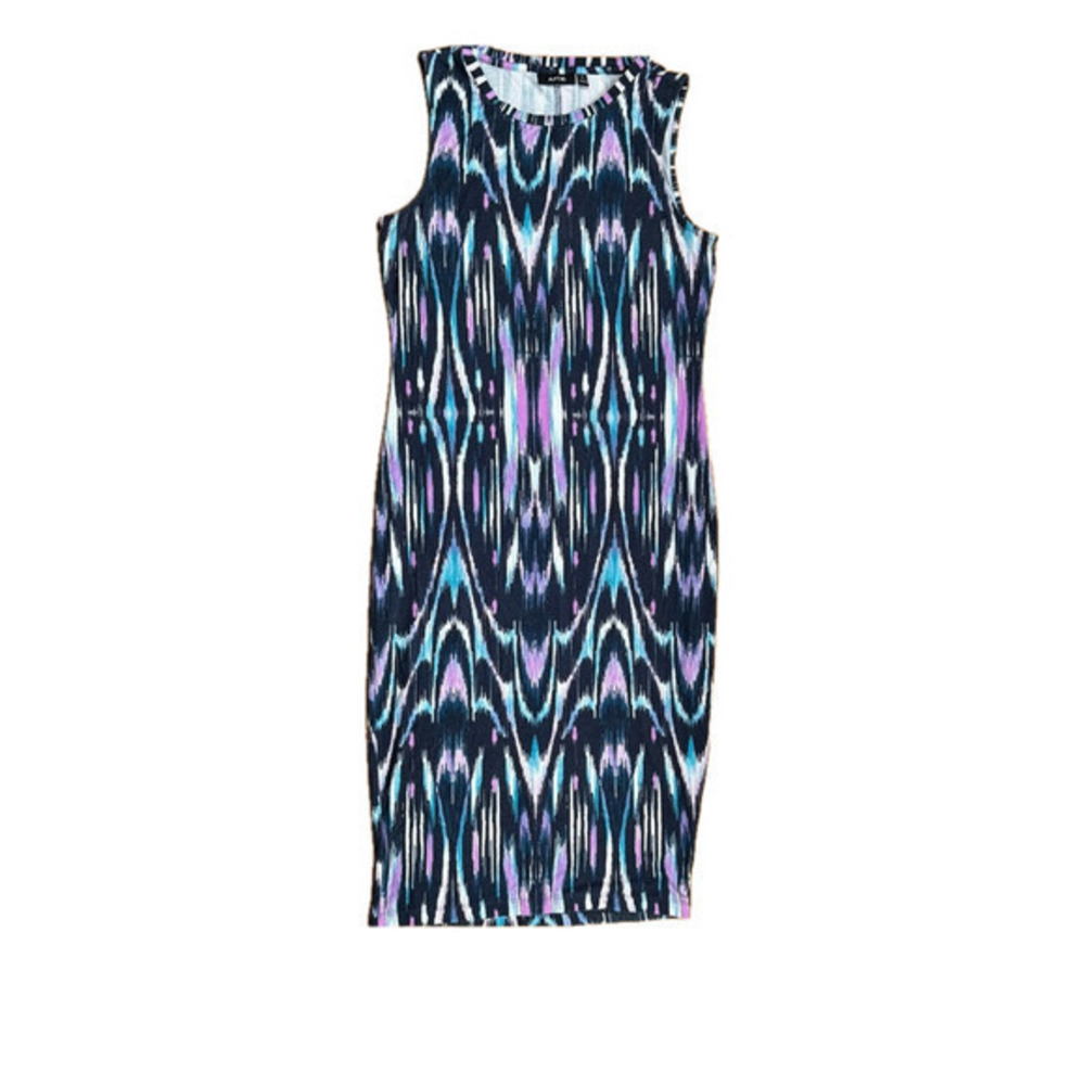 Apt. 9 Black and White Sleeveless Sheath Dress